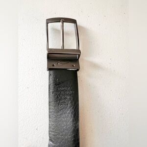 Nike Synthetic Leather Reversible Blet Black Brown Size Large